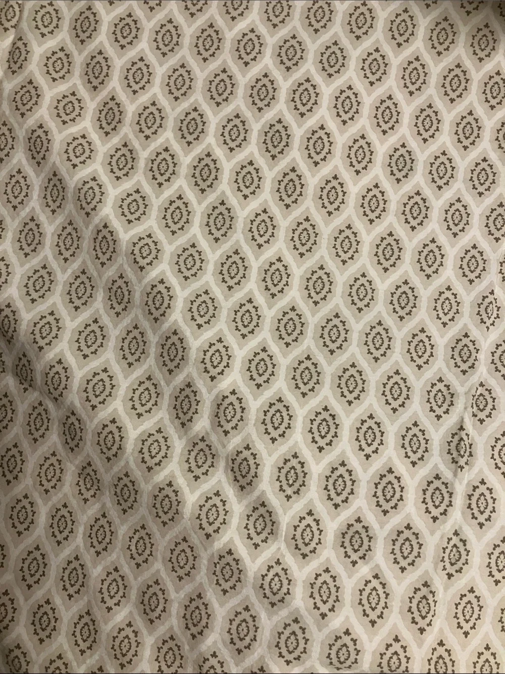 Echo Neutral Paisley Medallion Duvet Cover in Taupe, Cream, Gold - Twin, set of
